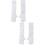 2 Paires Satin Longs Perles Pour D'Honneur M 7