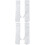 2 Paires Satin Longs Perles Pour D'Honneur M 5