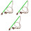 3 Pièces Interactifs Pour Flirt Pole Queue De Chasse Vert 3