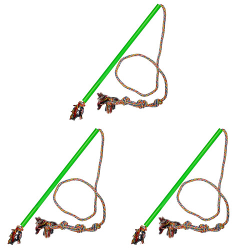 3 Pièces Interactifs Pour Flirt Pole Queue De Chasse Vert 1