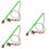 3 Pièces Interactifs Pour Flirt Pole Queue De Chasse Vert 7