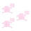 3 Pièces Serviette De Bain Bébé En Coton Pur Pour - (Rose) 10