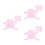 3 Pièces Serviette De Bain Bébé En Coton Pur Pour - (Rose) 11