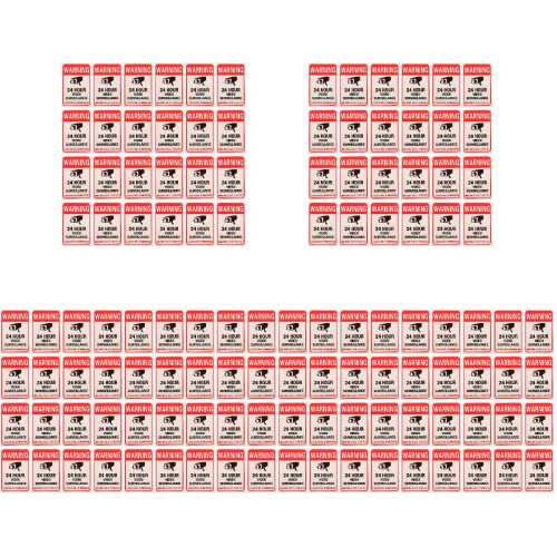 250 De Stickers Panneaux D'Alerte Pour Caméra De Surveillance 2
