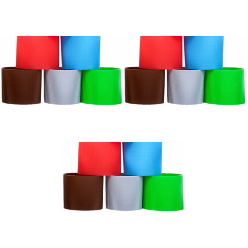 15 Pièces Silicone Pour Verre Chaleur 2