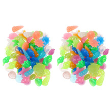 6 Packs De Galets Colorés Pour Décoration D'aquarium