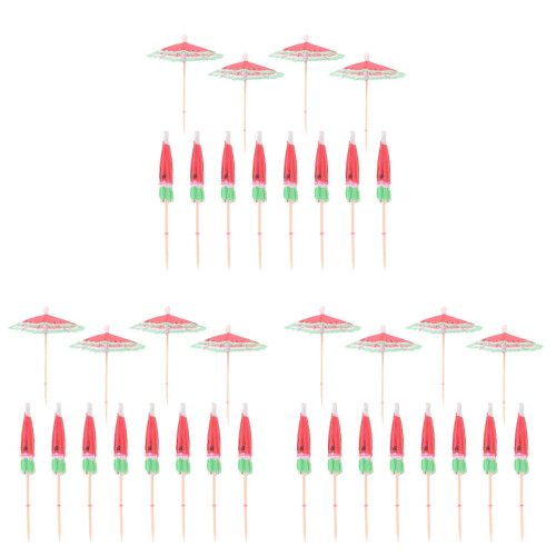 450 Pièces Cure-Dents Motif Pastèque Pour 1