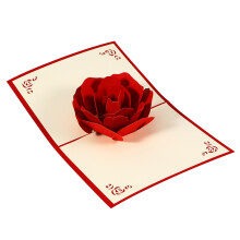3 Pezzi Schede 3D 15,5 X 12,5 Cm con Busta per