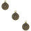 3 Pezzi Collana Religiosa In Rame Con Pendente 9