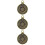 3 Pezzi Collana Religiosa In Rame Con Pendente 8