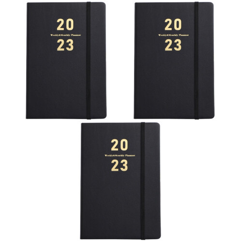 3 Pezzi Agenda Inglese A5 Organizzatore Per Studenti 2