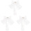3 Pezzi Sposa Con Molletta Copricapo Accessorio 2