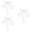 3 Pezzi Sposa Con Molletta Copricapo Accessorio 7