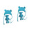 2 Pezzi Fotografia Cappellino Con 4
