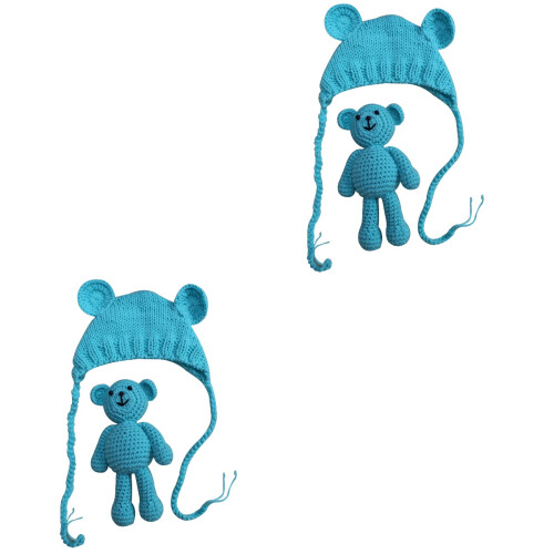 2 Pezzi Fotografia Cappellino Con 2