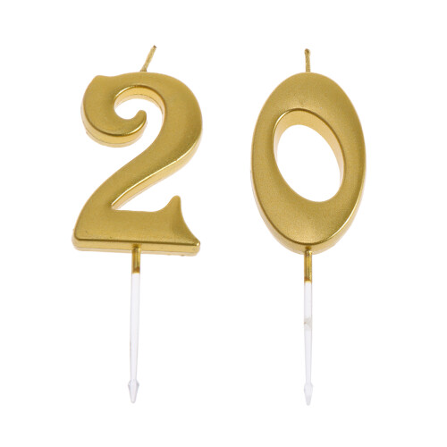 6 Pezzi 20 A Numero Per Torte Complanno