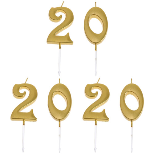 6 Pezzi 20 A Numero Per Torte Complanno 1