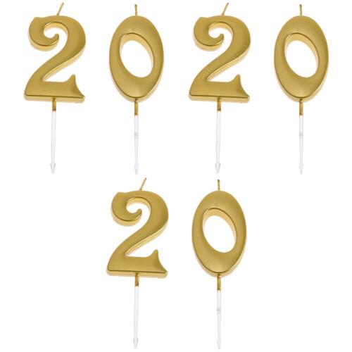 6 Pezzi 20 A Numero Per Torte Complanno 2