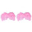 2 Pezzi per in Naturali Rosa 2
