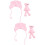 2 Pezzi Fotografia Cappello Con 7