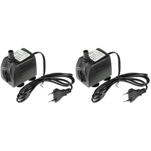 2 Mini Pompa per Fontane Piscine Acquari Vasche Statue 1