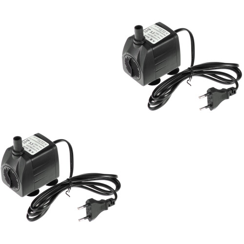 2 Mini Pompa per Fontane Piscine Acquari Vasche Statue 2