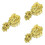 3 Stks Bloemkantlinten Diy Kledingaccessoire Hoedversiering 6