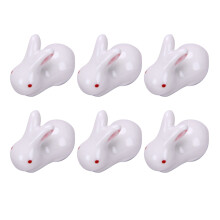 18 Pezzi Supporti Per A Forma Coniglio (Bianco)