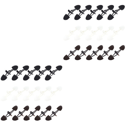 30 Pezzi Ganci Per ( , Bianco, Marrone) 2