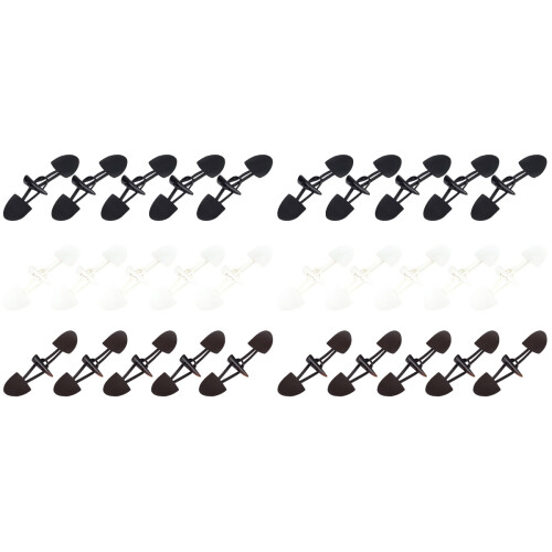 30 Pezzi Ganci Per ( , Bianco, Marrone) 1