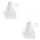 2 Bruidssluier Lichtgevende Hoofdband Bruiloft 6