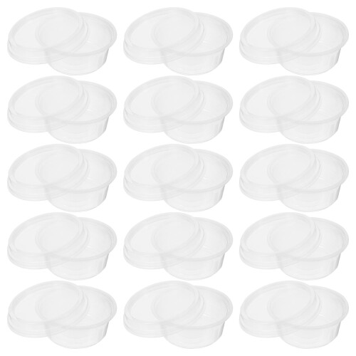 50 Sets Wegwerpkommen Met Deksels Voor Van