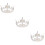 3 Pcs Retro Cake Decoration Crown Ornament 10