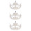 3 Pcs Retro Cake Decoration Crown Ornament 9