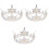 3 Pcs Retro Cake Decoration Crown Ornament 4