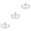 3 Pcs Retro Cake Decoration Crown Ornament 6