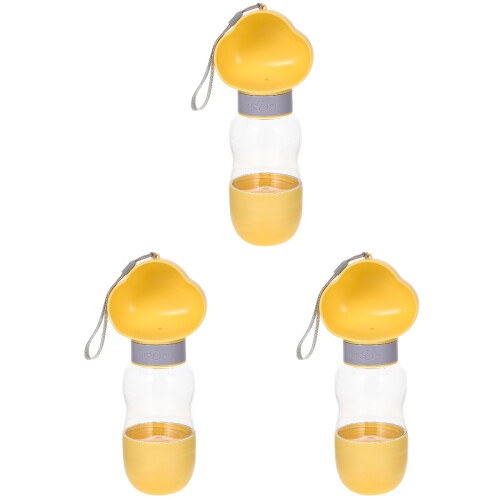 3Pcs Garrafa Para Cachorro Com Comida Portátil 1