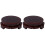 2 Pcs Redondo De Para De 8Cm Marrom 2