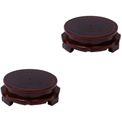 2 Pcs Redondo De Para De 8Cm Marrom 2
