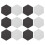 24 Unidades Quadro De Recados Hexagonal Autoadesivo Para Parede 1
