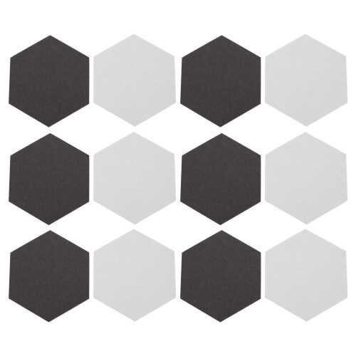 24 Unidades Quadro De Recados Hexagonal Autoadesivo Para Parede