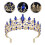 2 Unidades Coroa Para Noiva Tiara Banquete 10