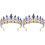 2 Unidades Coroa Para Noiva Tiara Banquete 2