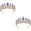 2 Unidades Coroa Para Noiva Tiara Banquete 6