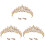 3 Unidades Coroa De Cristal Com Earbob Rosa 2