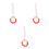 3Pcs Chaveiro De Desenho Com E Pingente 2