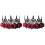 2 Unidades Tiaras Rosa Faixa Cabeça Halloween 2