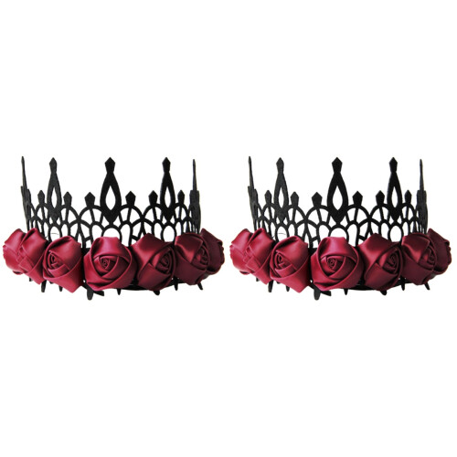 2 Unidades Tiaras Rosa Faixa Cabeça Halloween 1