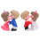6Pares Casal Cake Topper Plástico Para Decoração 1