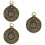 3Pcs Colar Religioso Cobre Com Pingente Redondo 7